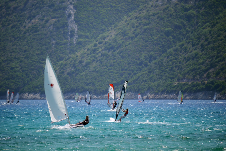 Greece has the perfect balance of wind and calm waters for windsurfing.