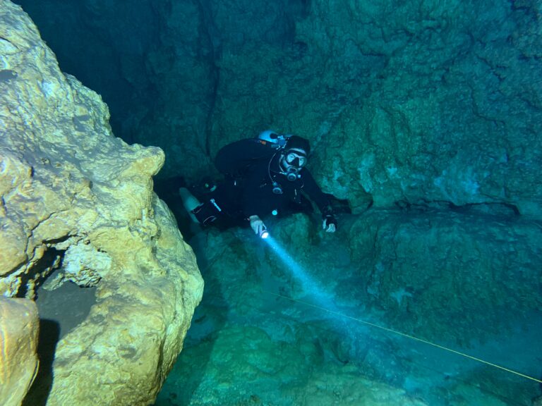 Cave exploring is the perfect thrill for those who prefer diving as their water sport.