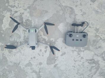 dji drone assembled and ready to fly