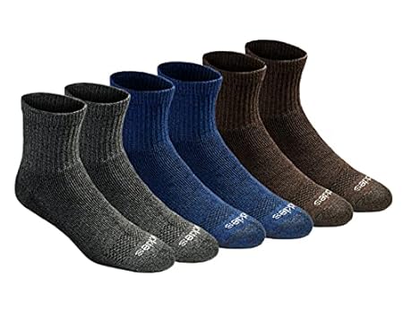 Dickies Men's Dri-tech Moisture Control Quarter Socks