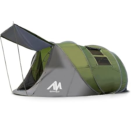 Ayamaya Pop Up Tents with Vestibule for 4-6 Person