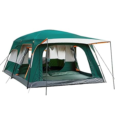 KTT Large Tent 8~10 Person,Family Cabin Tents