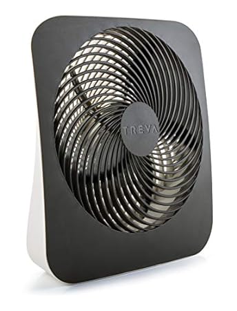 Treva 10-Inch Portable Desktop Air Circulation Battery Fan