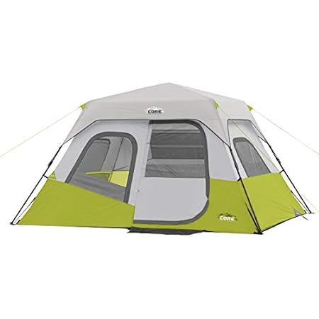 CORE 6 Person Instant Cabin Tent with Wall Organizer