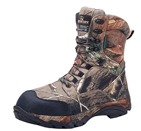 R RUNFUN Men's camo Waterproof Lightweight Hunting Boots