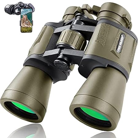 20x50 Military Binoculars for Adults with Smartphone Adapter